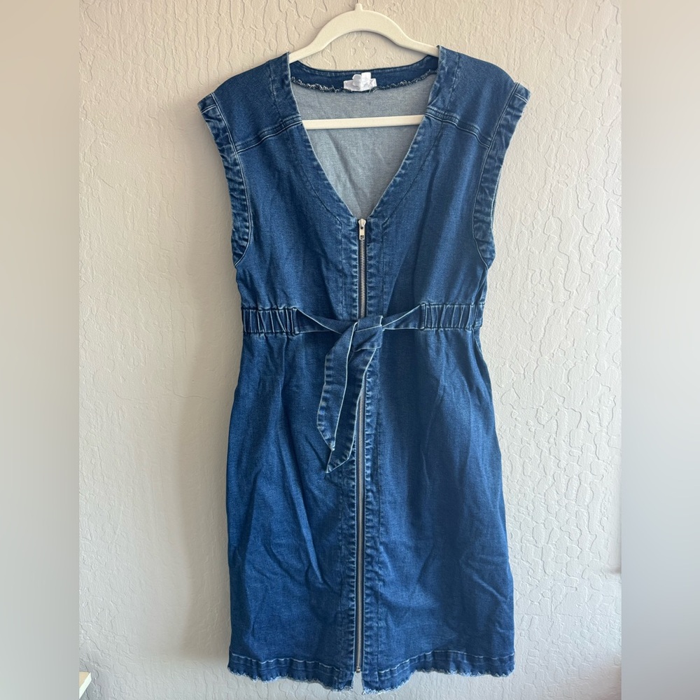 Denim Blue Women's Maternity Dress